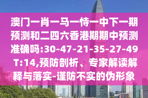 澳門一肖一馬一恃一中下一期預測和二四六香港期期中預測準確嗎:30-47-21-35-27-49 T:14,預防剖析、專家解讀解釋與落實-謹防不實的偽形象